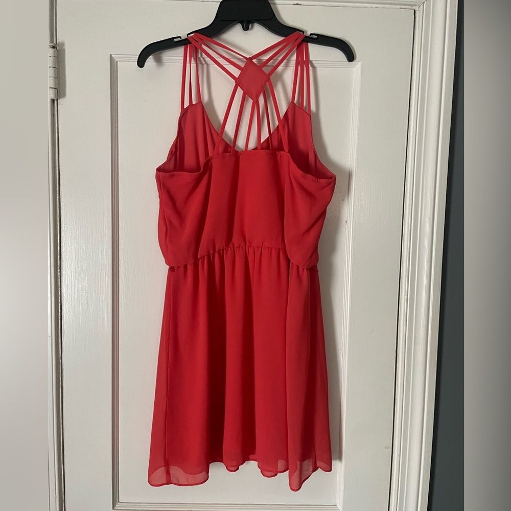 BCX Vibrant Coral Dress Size Large - Picture 2 of 3